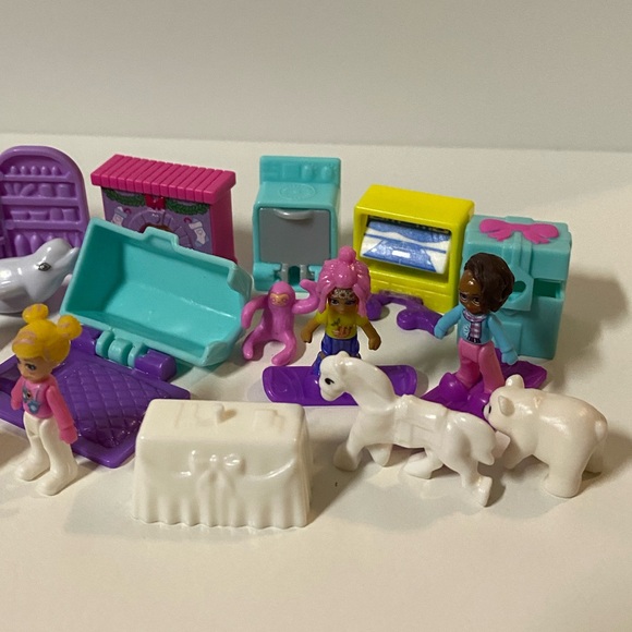 Polly Pocket Christmas Advent Calendar Mini Dolls And Accessory Lot Mattel 2021 - Picture 8 of 8